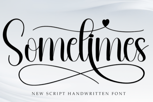 Sometimes sweet casual handwritten wedding font with a friendly, approachable vibe for modern invitations